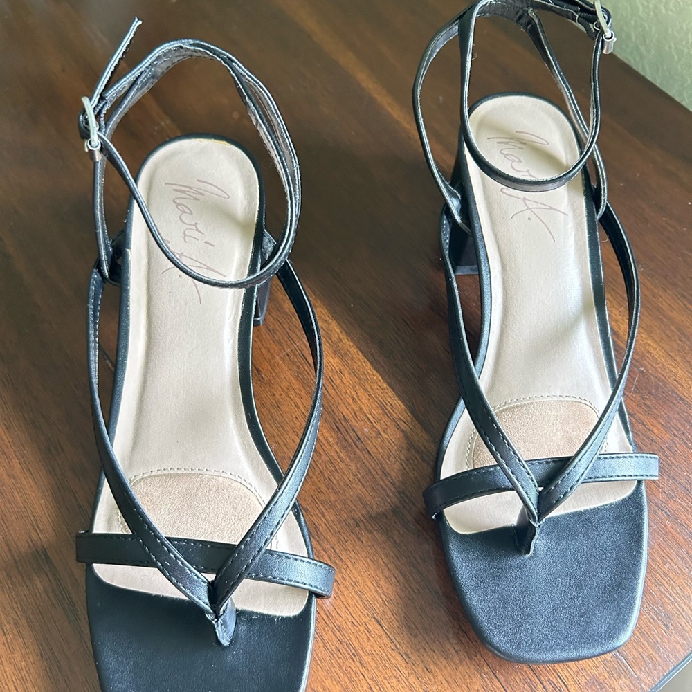 NEW Black Strappy Heels
